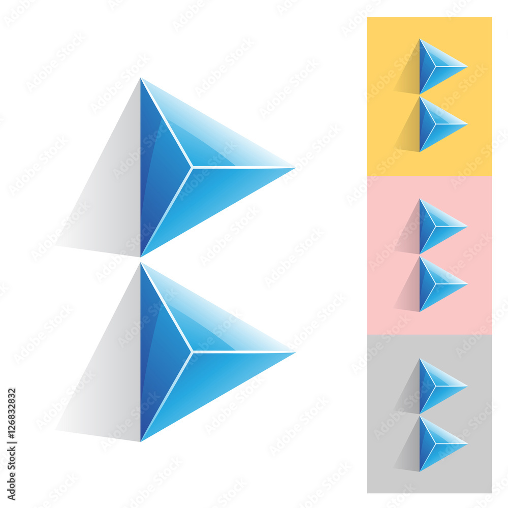 Colorful Abstract Symbol of Letter B Colorful Abstract Symbol of Letter B