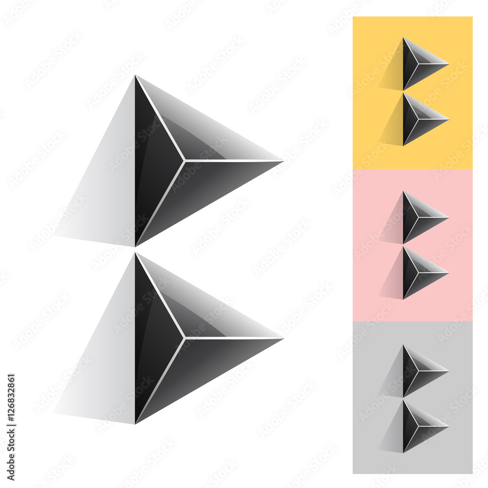 Colorful Abstract Symbol of Letter B Colorful Abstract Symbol of Letter B