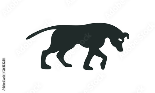 black dog vector