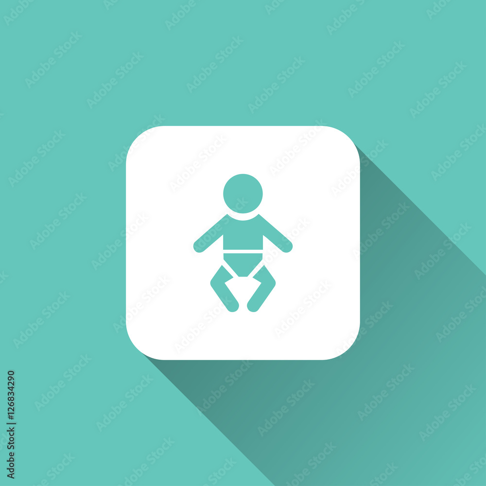 baby icon. flat style baby icon. flat style