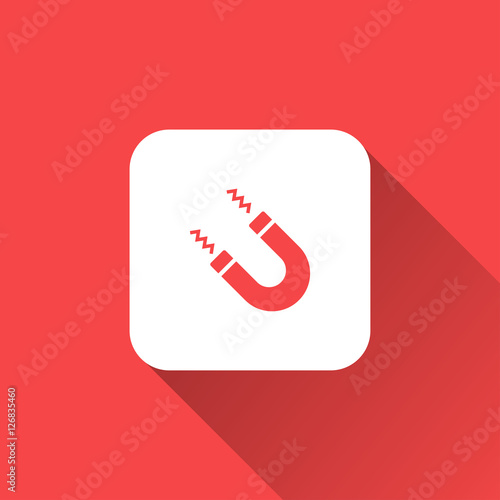 magnet icon. flat style