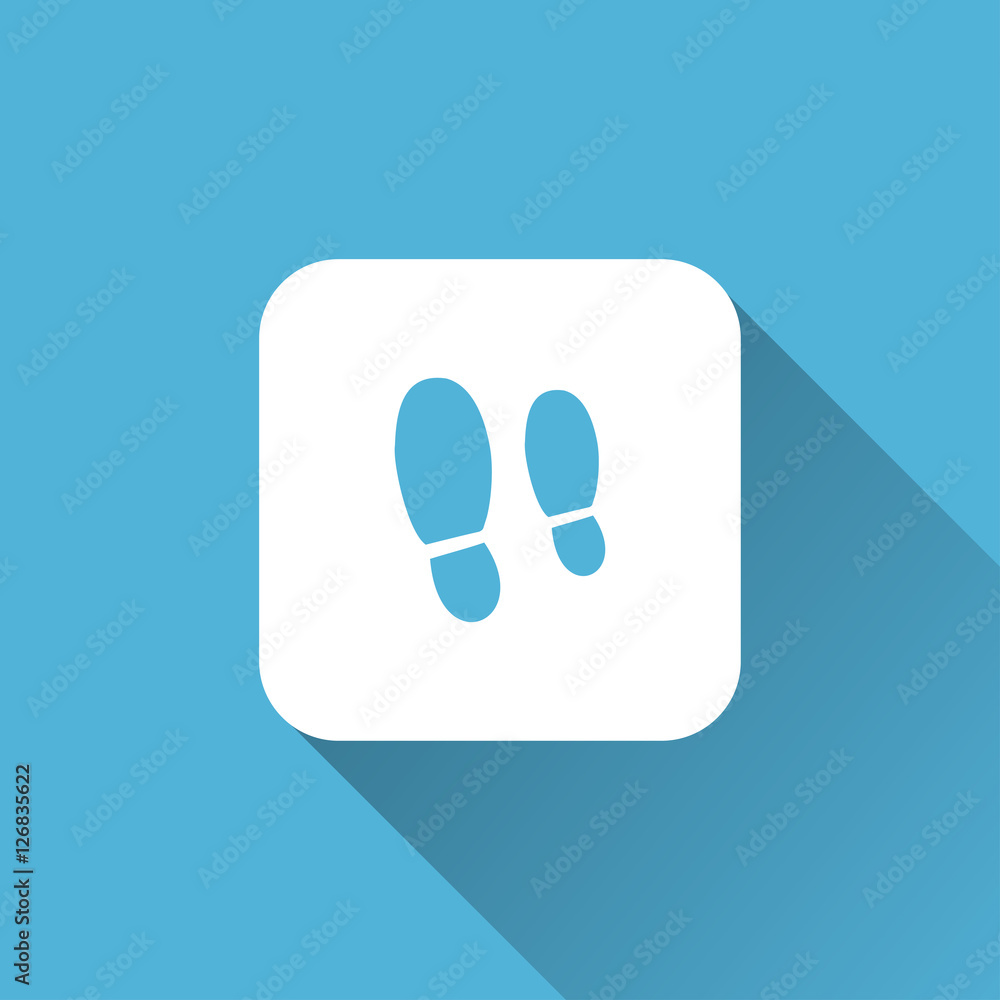 footprint icon. flat style footprint icon. flat style