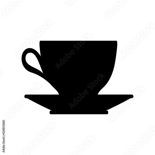 Coffee cup silhouette icon vector illustration graphic design
