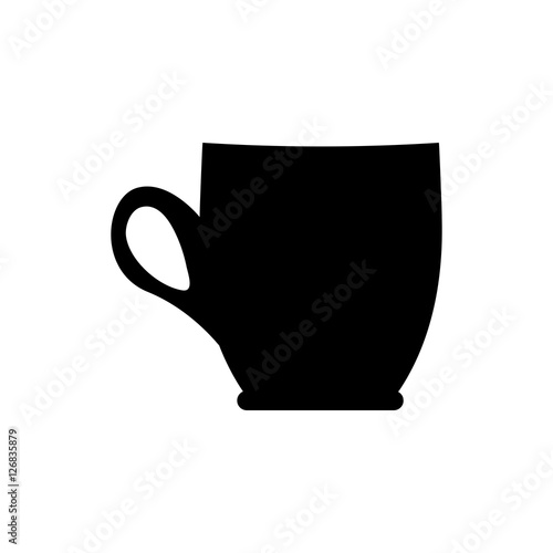 Coffee cup silhouette icon vector illustration graphic design