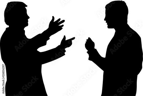 Business people. Silhouettes conceptual.