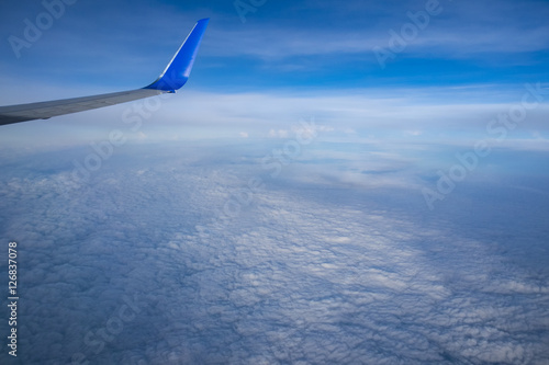 Beautiful cloud from airplane view