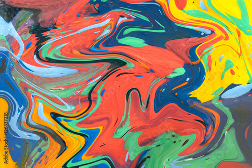 Close up of colorful simply abstract painting
