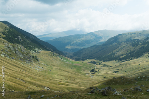 Cloudy mountain landscape