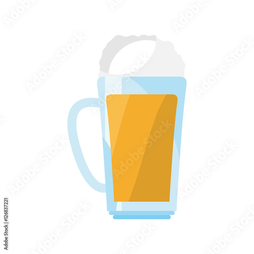 Delicious cold beer icon vector illustration graphic design