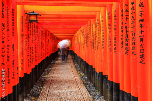 Kyoto, Japan. The gates in the Fushimi Inari shrine.