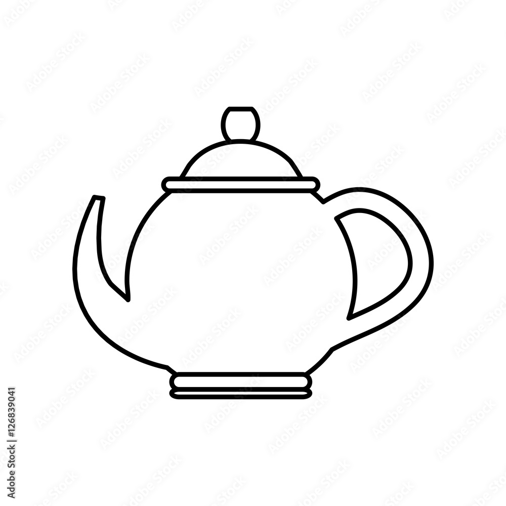 Tea porcelain jug icon vector illustration graphic design Tea porcelain jug icon vector illustration graphic design