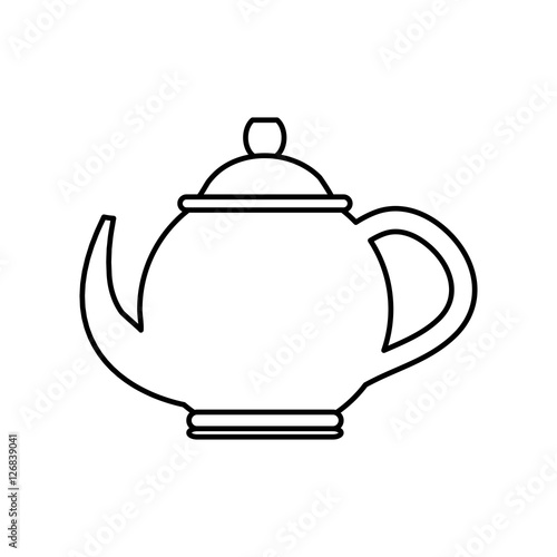 Tea porcelain jug icon vector illustration graphic design