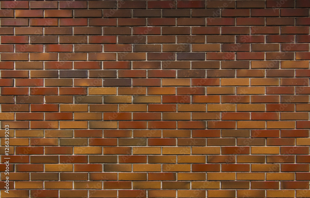 Old Red Brick Wall with Lots of Texture and Color