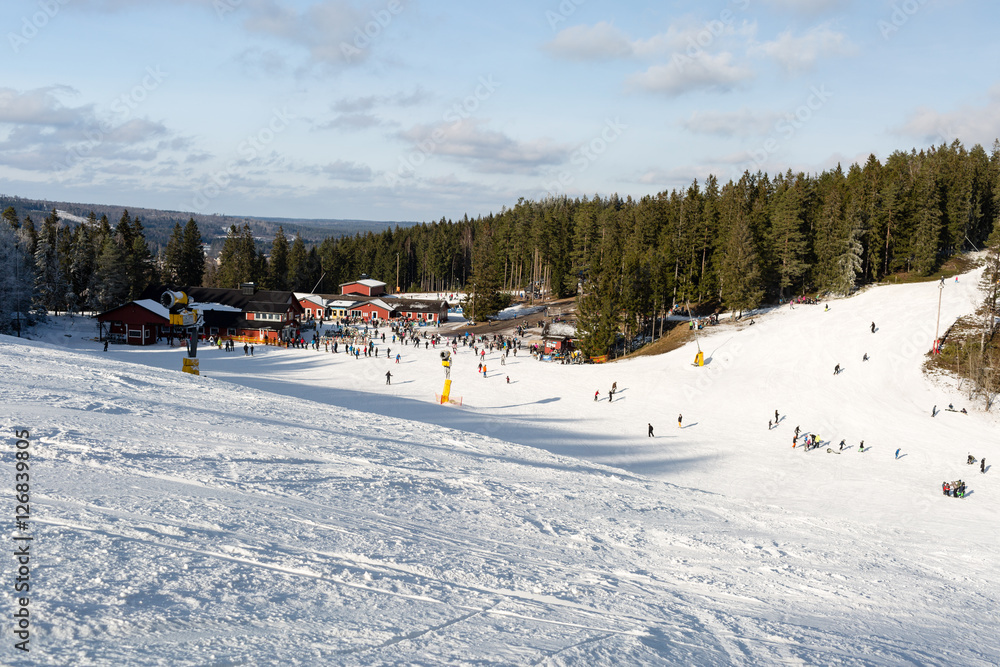 Small ski resort in Sweden