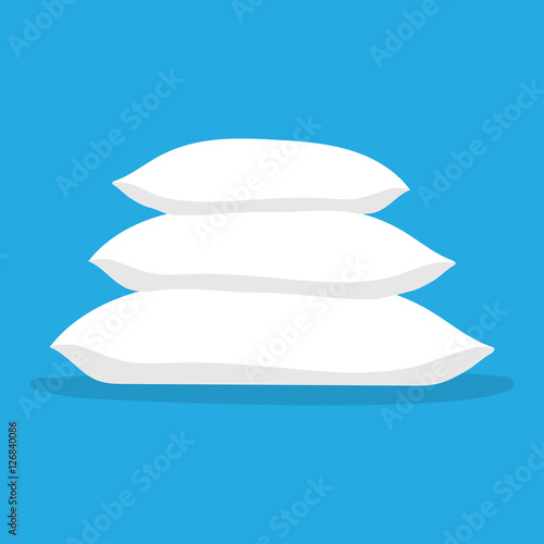 Three white pillows