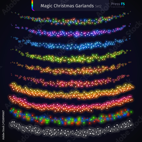 Magic Christmas Garlands Set2