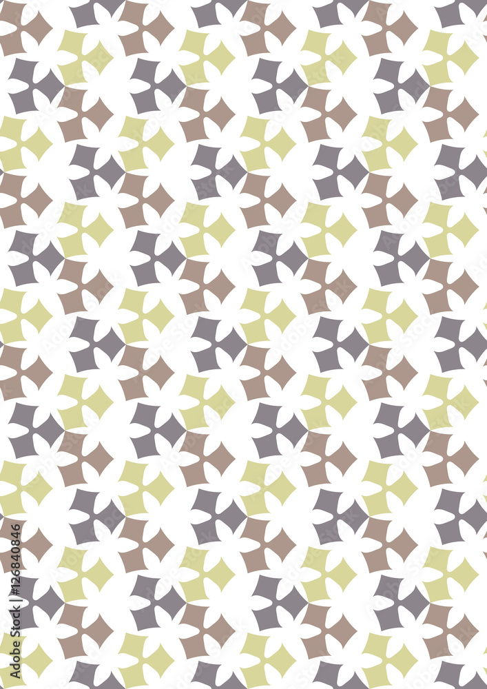 Seamless geometric pattern flowers beautiful vector Seamless geometric pattern flowers beautiful vector
