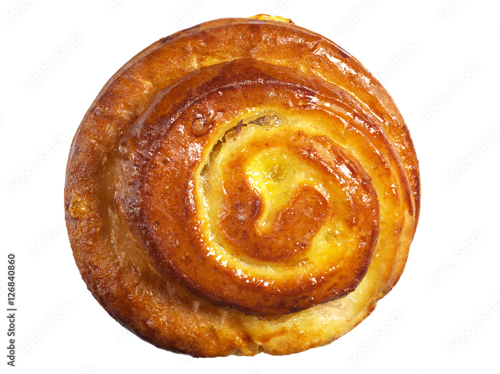 Fototapeta premium Bun with jam