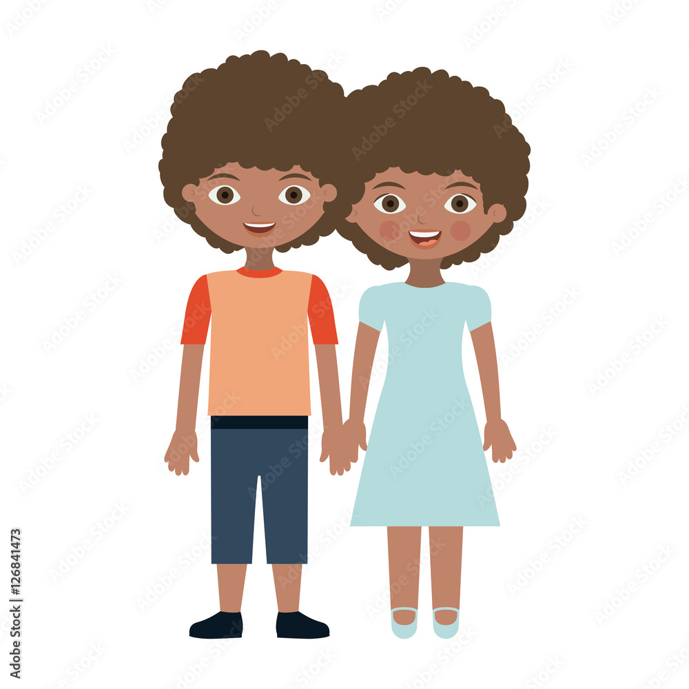 Couple cartoon icon. Relationship family love and romance theme. Isolated design. Vector illustration