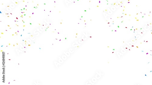 Colorful confetti particles photo