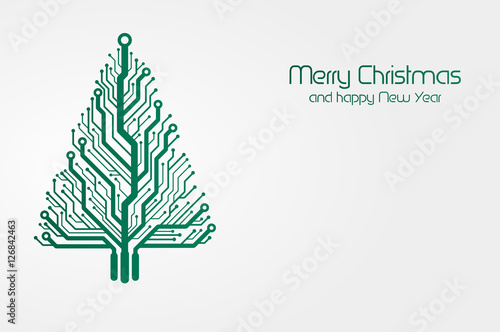 Zielona kartka świąteczna