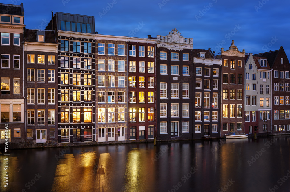 Amsterdam city by night
