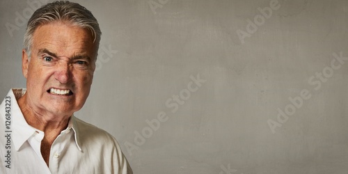 Obraz na plátně Angry screaming man