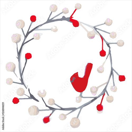 winter christmas wreath