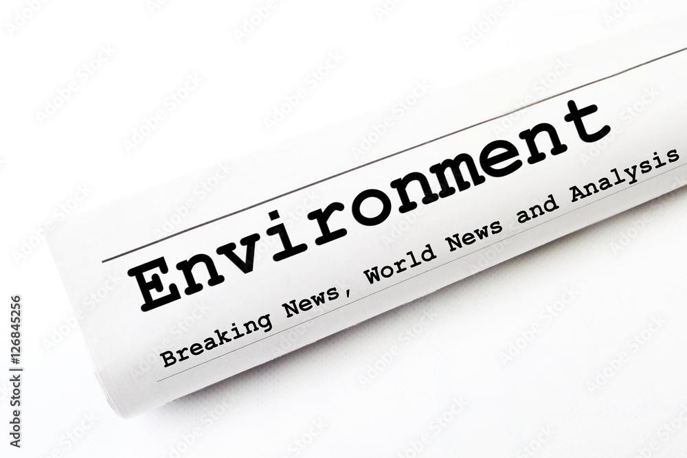 Obraz premium newspaper with latest Environment news and analysis