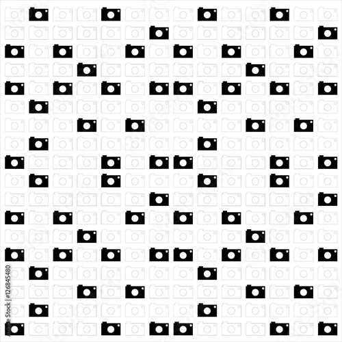 black and white camera icon background