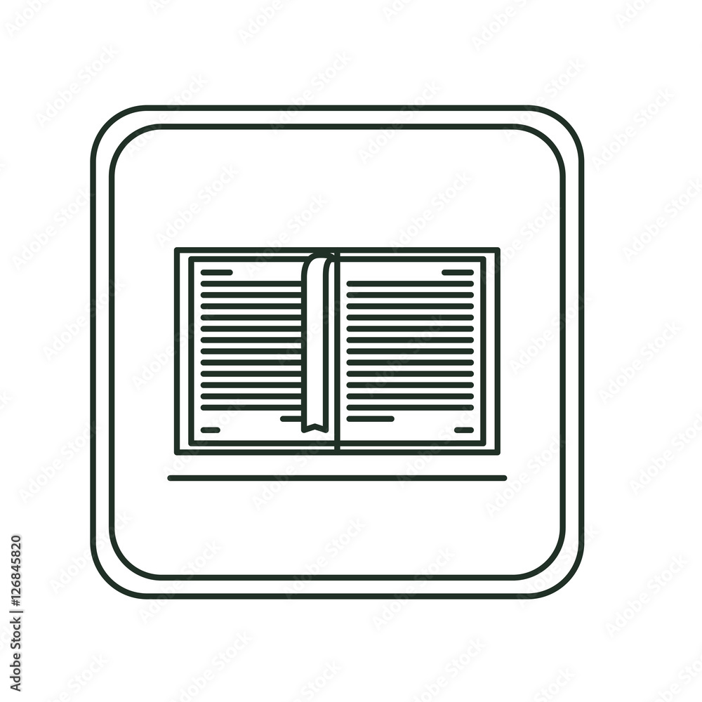 Book object icon. Education literature read and library theme. Isolated design. Vector illustration Book object icon. Education literature read and library theme. Isolated design. Vector illustration