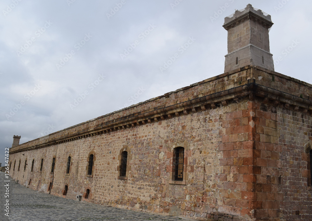 Castillo Montjuic, ubicado en la montaña del mismo nombre en Barcelona