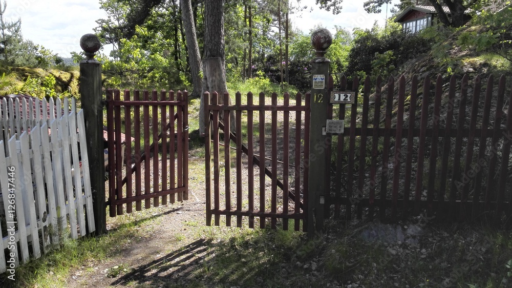 An Open Wooden Fence