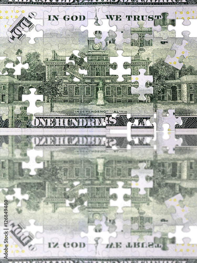 Fototapeta premium American currency one hundred dollar bill - Finance and banking concept
