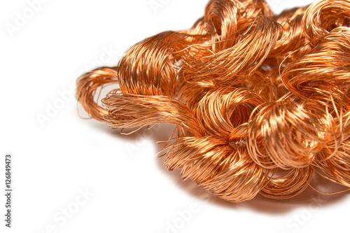 cooper wire isolated