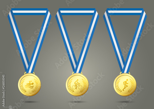 Triathlon Gold Medals