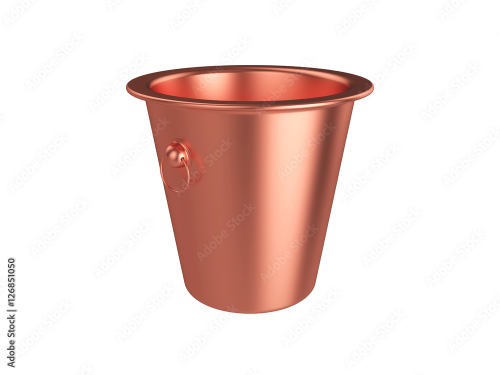 bucket Isolated on White Background, 3D rendering bucket Isolated on White Background, 3D rendering