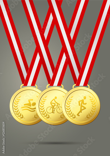 Triathlon Gold Medals