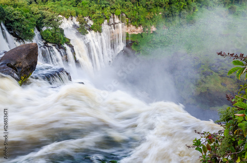 Kalandula waterfalls of Angola in full flow photo