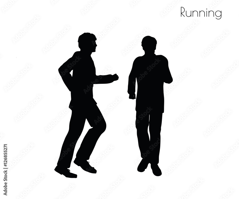 man in Running pose