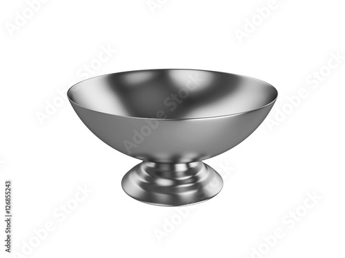 bowl Isolated on White Background, 3D rendering