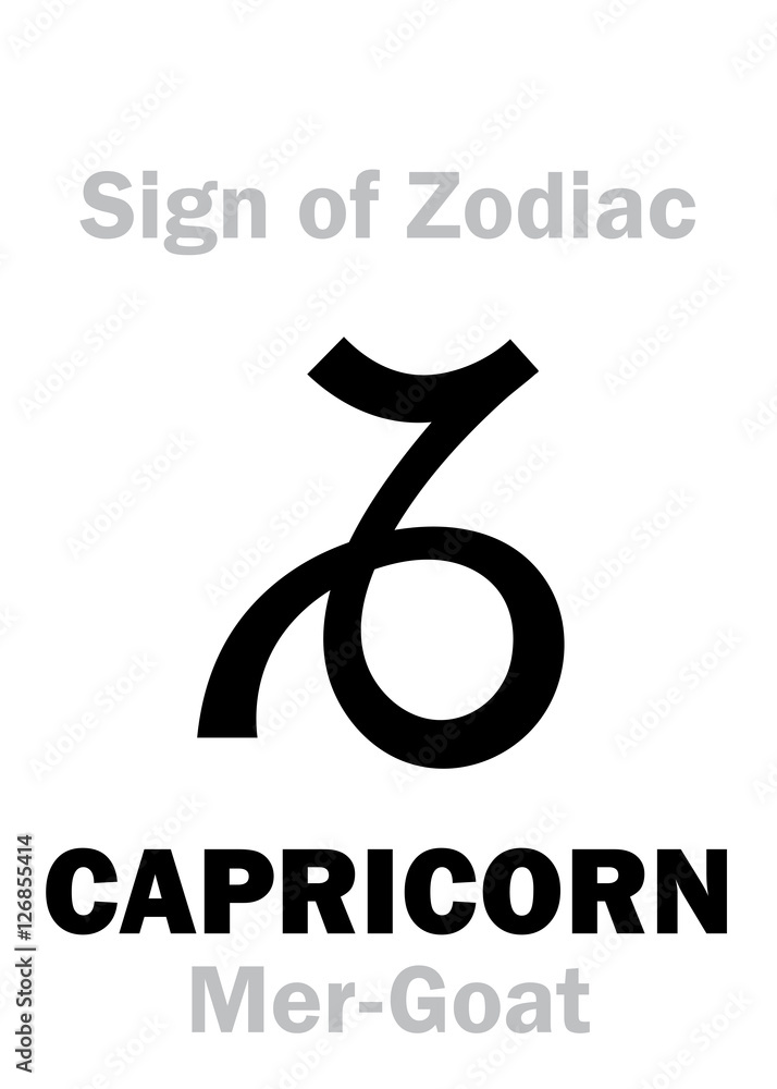 Astrology Alphabet: Sign of Zodiac CAPRICORN (The Mer-Goat ...