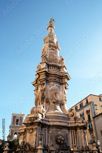 guglia dell'Immacolata, piazza del Gesù, Naples, Italy 
