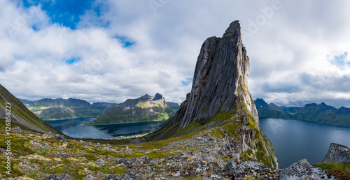 Dramatic Segla Mountain, Senja, Norway photo