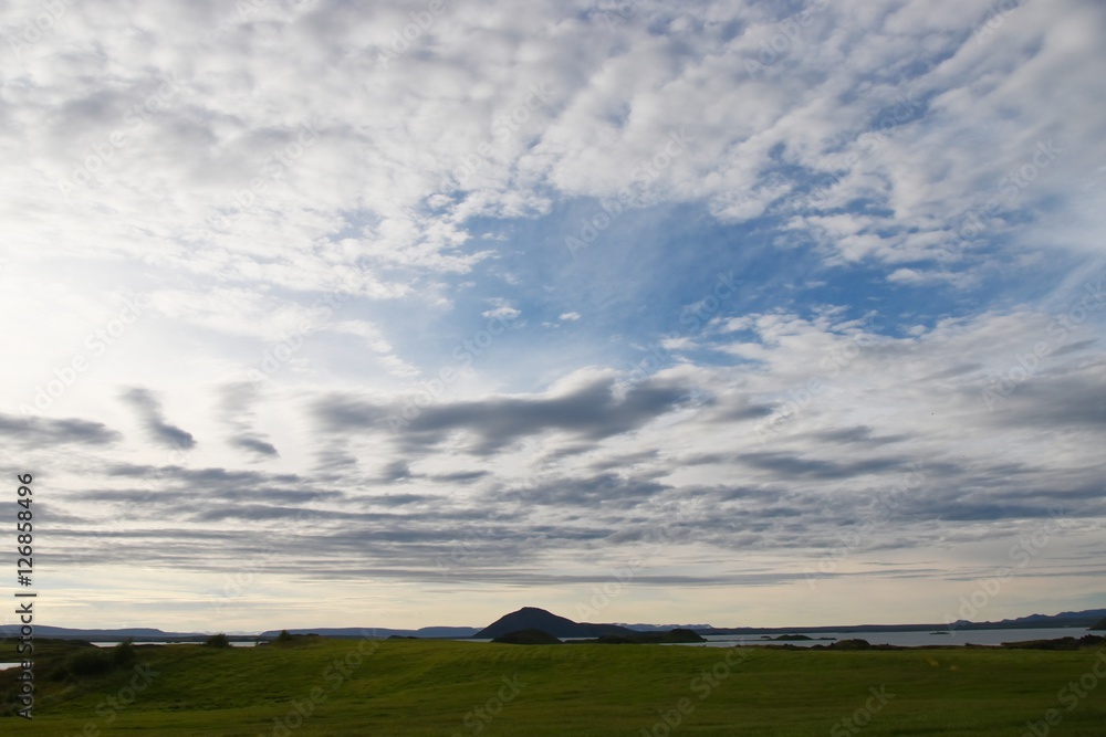 Obraz premium Pseudokrater am Mývatn