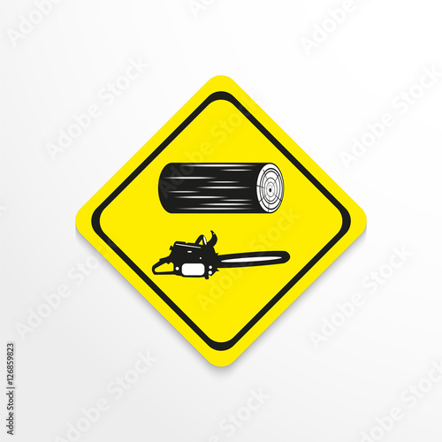 Harvesting work. Vector icon.