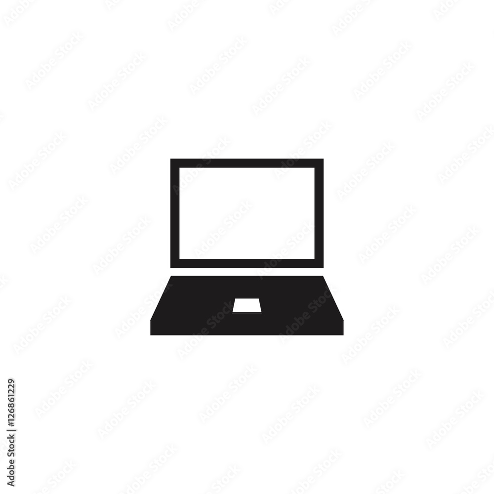 Fototapeta premium laptop icon illustration vector