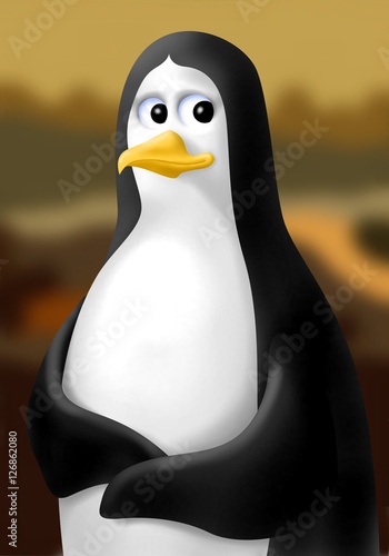 Foto pinguino gioconda