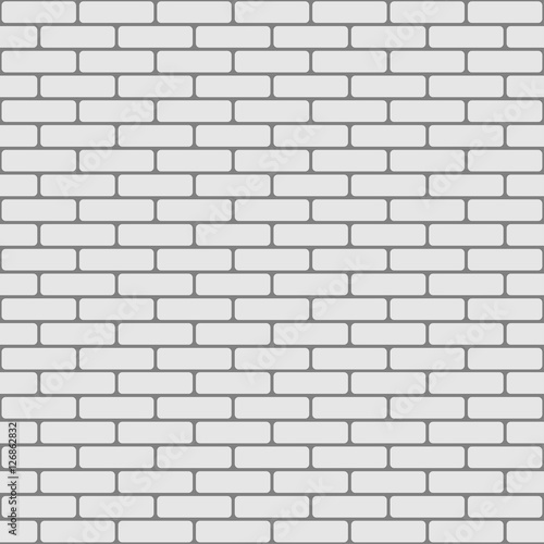 white brick wall. vector illustration