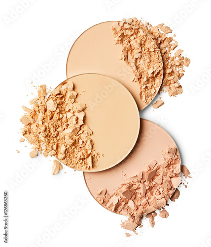 Obraz na plátně Face powder isolated on white background